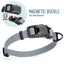 Biothane Waterproof Dog Collar with Magnetic Quick Release Buckle W 3 4" x L 12-19" Battleship Gray Dog Collars Dogline