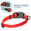 Biothane Waterproof Dog Collar with Magnetic Quick Release Buckle W 3 4" x L 12-19" Cherry Red Dog Collars Dogline