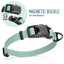 Biothane Waterproof Dog Collar with Magnetic Quick Release Buckle W 3 4" x L 12-19" Sage Green Dog Collars Dogline