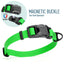Biothane Waterproof Dog Collar with Magnetic Quick Release Buckle W 3 4" x L 12-19" Tropical Green Dog Collars Dogline
