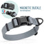 Biothane Waterproof Dog Collar with Magnetic Quick Release Buckle W 1" x L 15-25" Battleship Gray Dog Collars Dogline