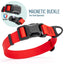 Biothane Waterproof Dog Collar with Magnetic Quick Release Buckle W 1" x L 15-25" Cherry Red Dog Collars Dogline
