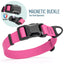 Biothane Waterproof Dog Collar with Magnetic Quick Release Buckle W 1" x L 15-25" Passionfruit Pink Dog Collars Dogline