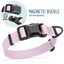 Biothane Waterproof Dog Collar with Magnetic Quick Release Buckle W 1" x L 15-25" Pastel Purple Dog Collars Dogline