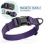 Biothane Waterproof Dog Collar with Magnetic Quick Release Buckle W 1" x L 15-25" Violet Purple Dog Collars Dogline