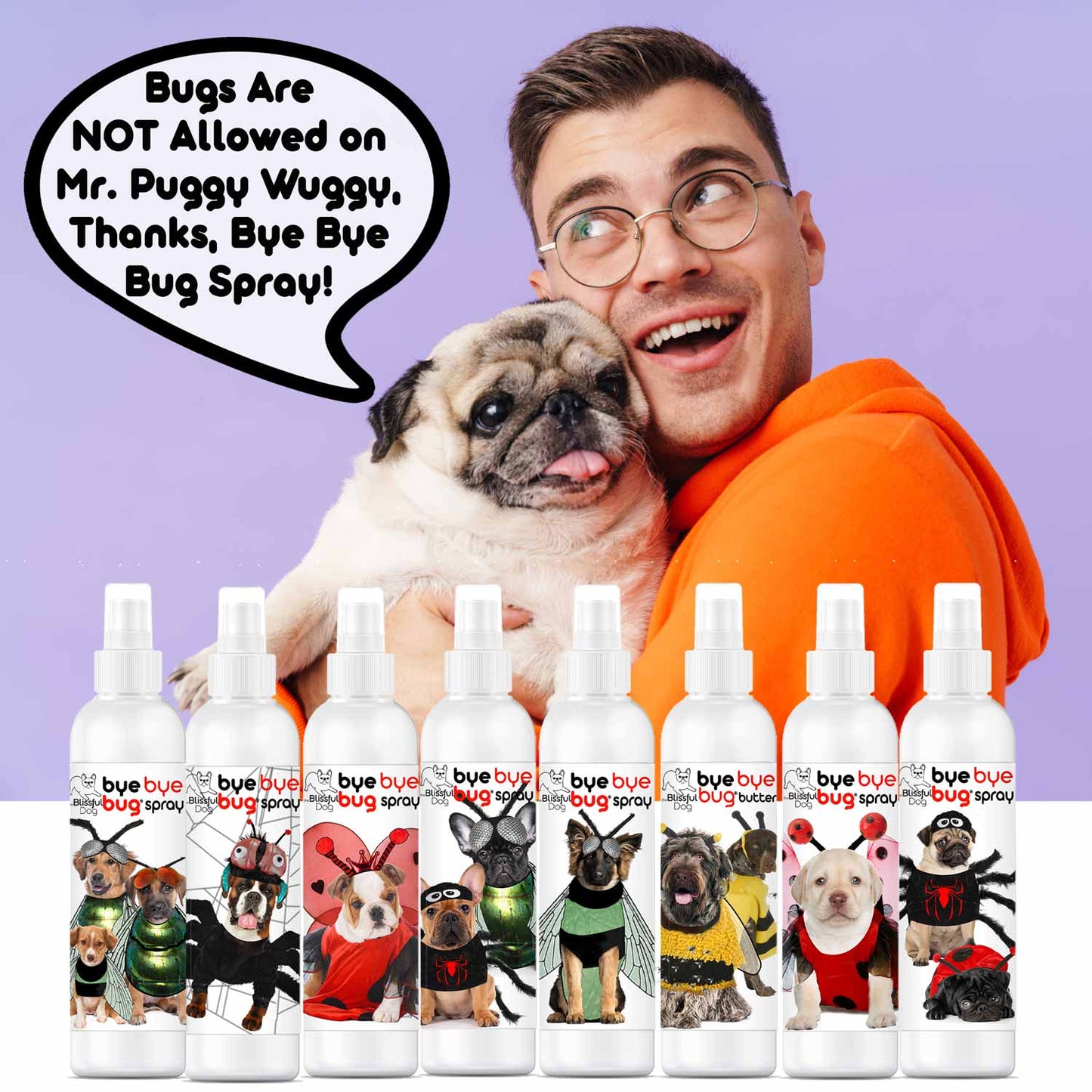 Bye Bye Bug™ Spray 4 oz Mister Spray BUG OFF SPRAY The Blissful Dog
