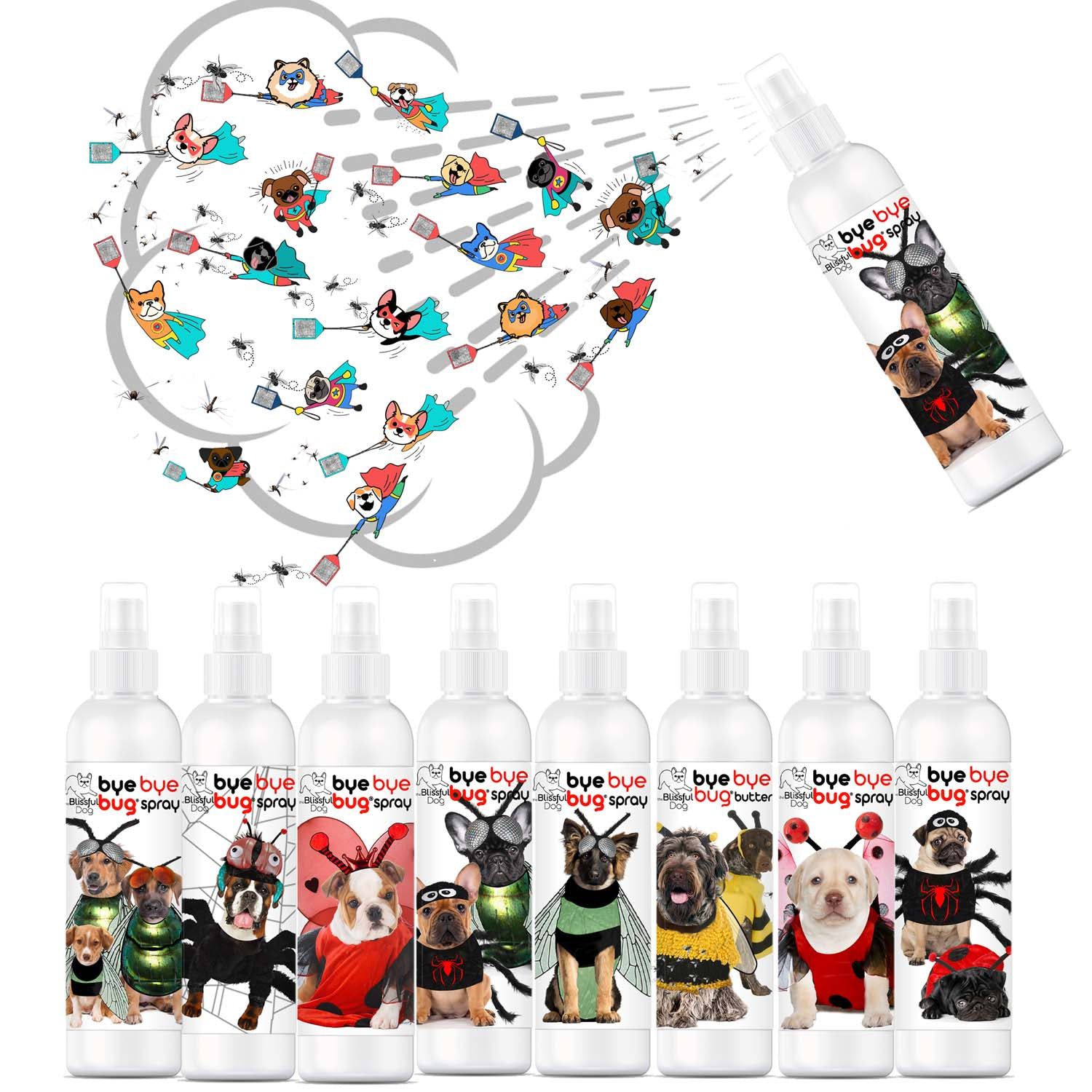 Bye Bye Bug™ Spray 8 oz Mister Spray BUG OFF SPRAY The Blissful Dog