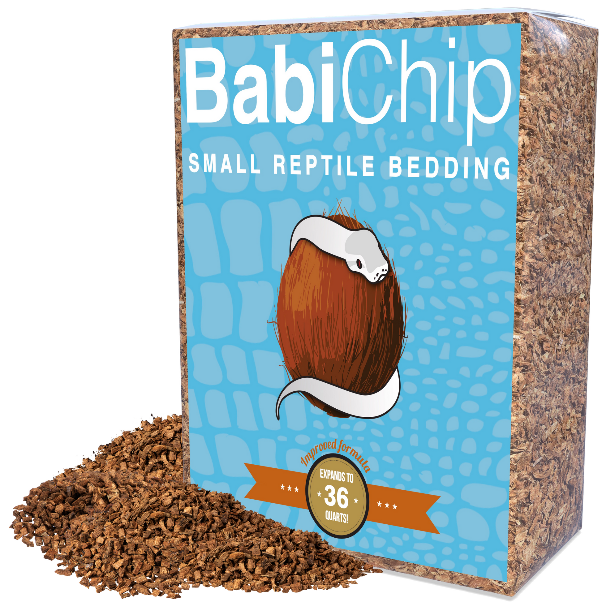 BabiChip Premium Small Sized Coconut Chips; Ready to Use Substrate ReptiChip LLC
