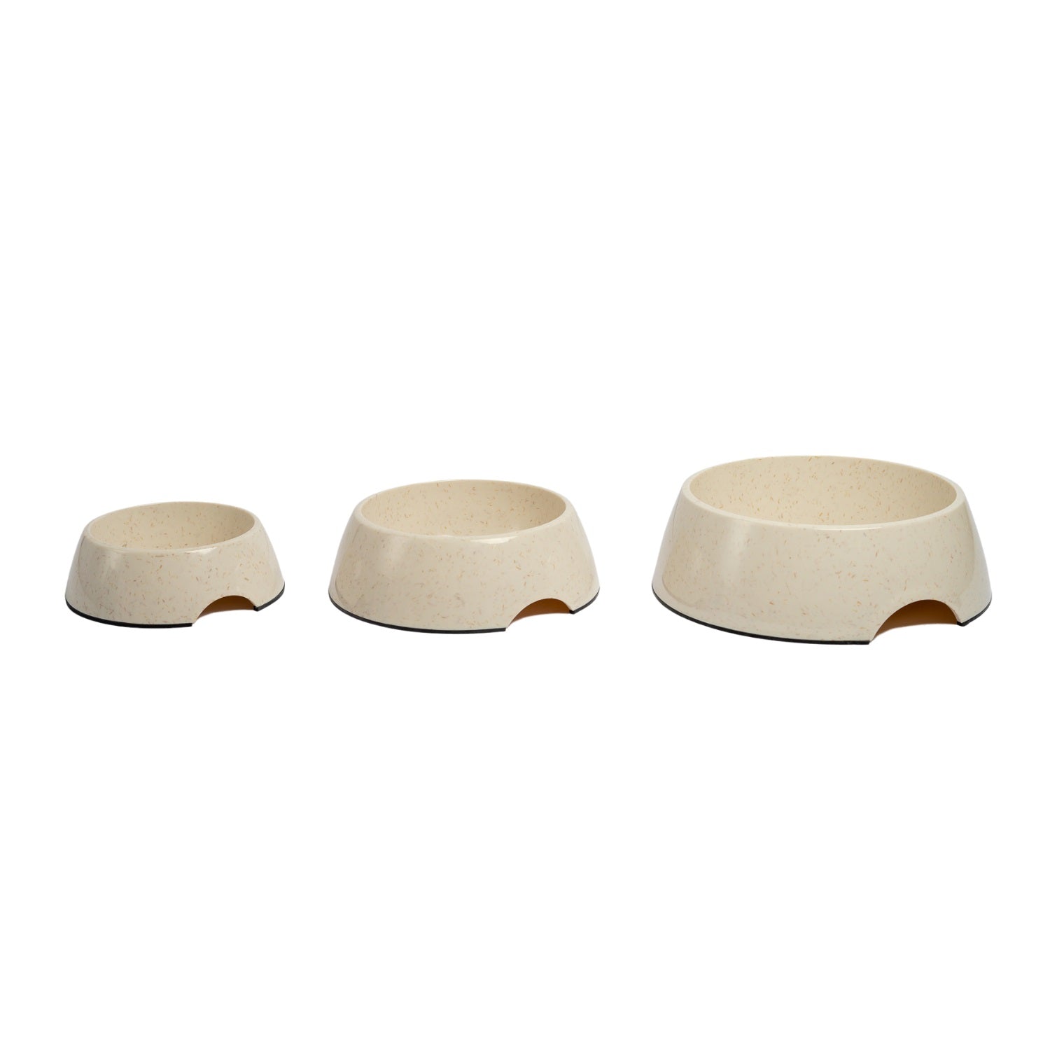 Country Living Set of 2 Natural Fiber Dog Bowls – White Swan Bamboo Bowls American Pet Supplies