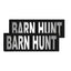 Removable Reflective Patches (Set of 2) "BARN HUNT" Dog Patches Dogline