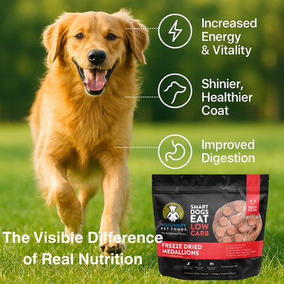 Freeze Dried Food | Beef Recipe | 25oz Bag Dog Food Visionary Pet Foods