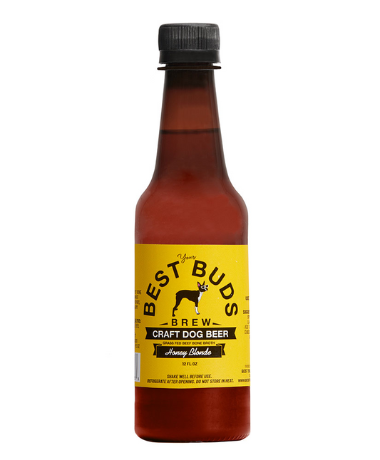 Honey Blonde - Craft Dog Brew, botella de cerveza para perros de 12 oz