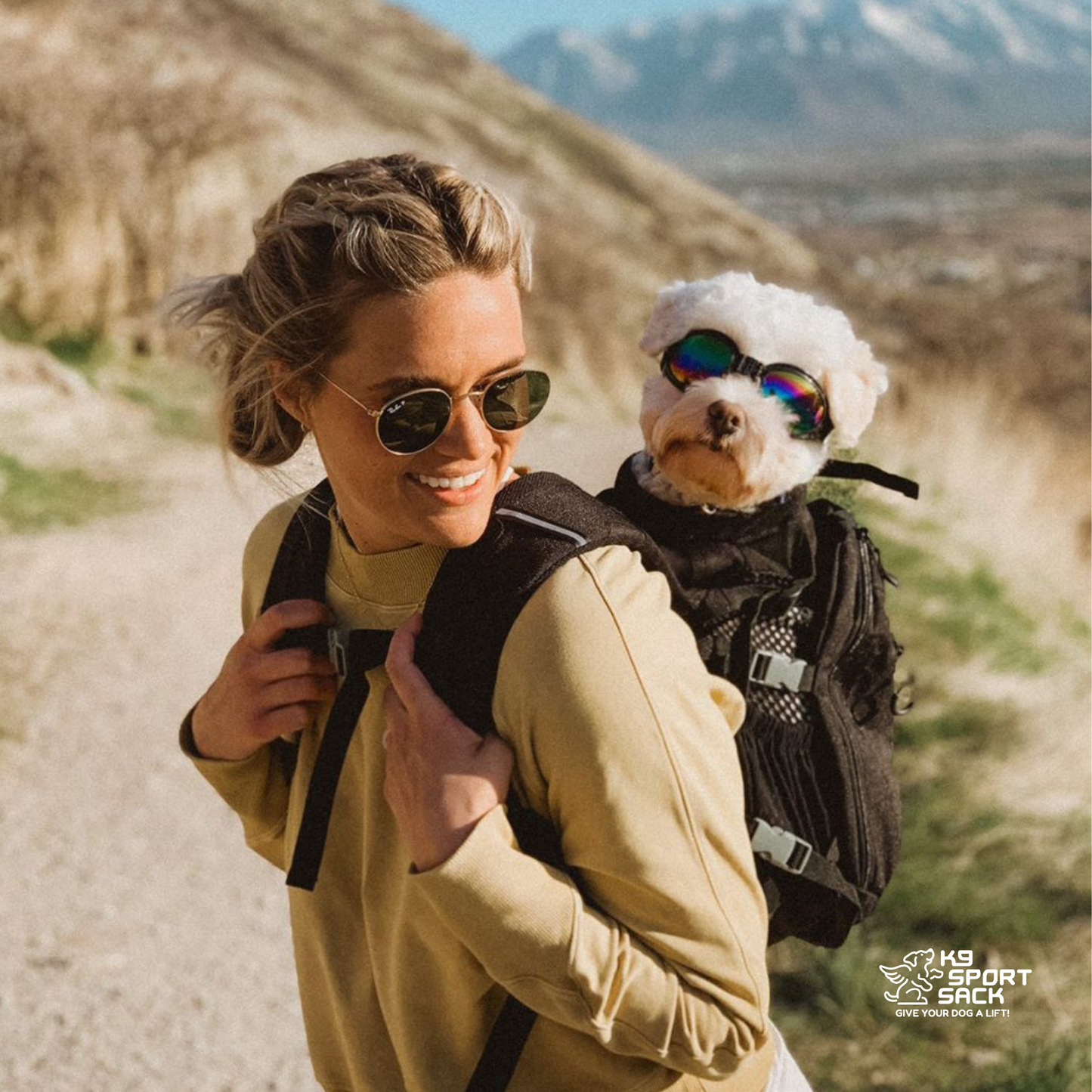 Plus 2 | Dog Carrier with Removable Storage Carriers K9 Sport Sack