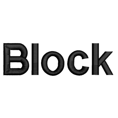 Embroidery Personalization Service Black Block Service Dogline