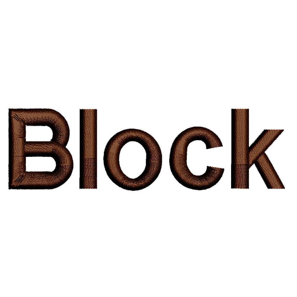 Embroidery Personalization Service Brown Block Service Dogline