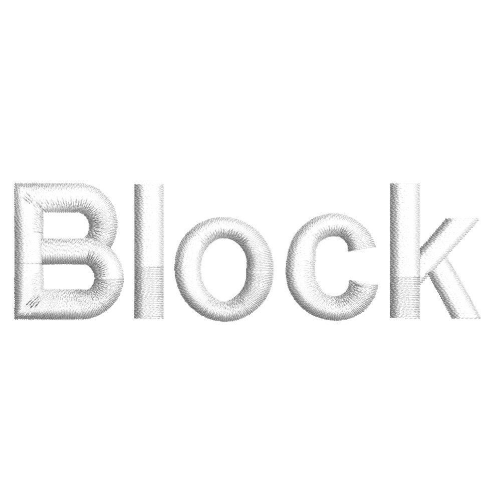 Embroidery Personalization Service White Block Service Dogline