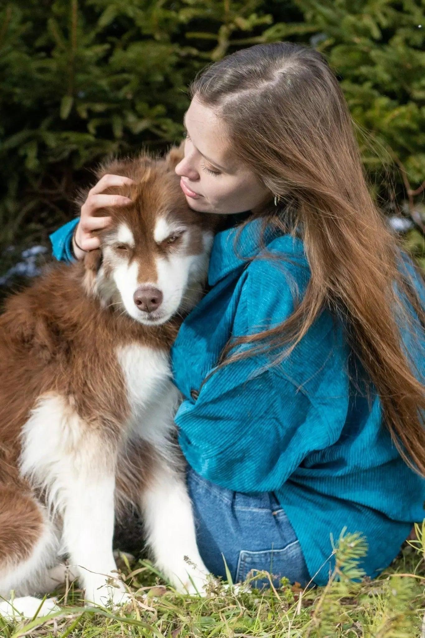 Blue Spruce Plaid Dog Bandana Dog Bandana Aria the Fox
