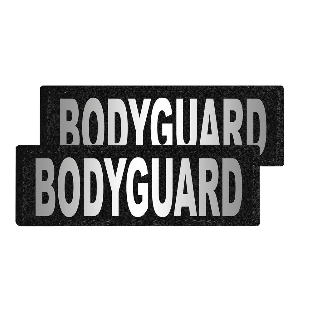 Removable Reflective Patches (Set of 2) "BODYGUARD" Dog Patches Dogline