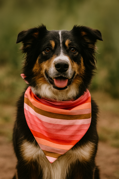 Boho Stripes Dog Bandana Dog Bandana Happy Tails Outfitters