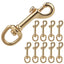 Solid Brass Swivel Snap Hook Heavy Duty Clip Dogline