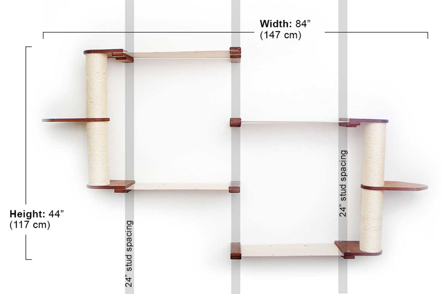 The Catacombs - Cat Tree Scratching Post System Cat Condo Catastrophic Creations