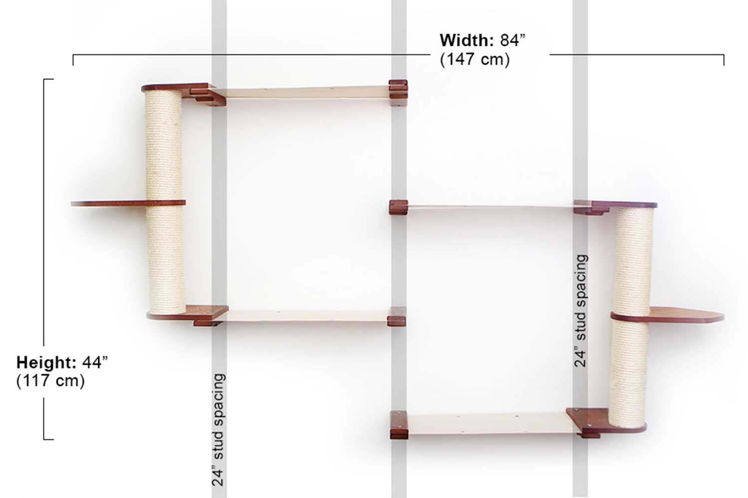 The Catacombs - Cat Tree Scratching Post System Cat Condo Catastrophic Creations