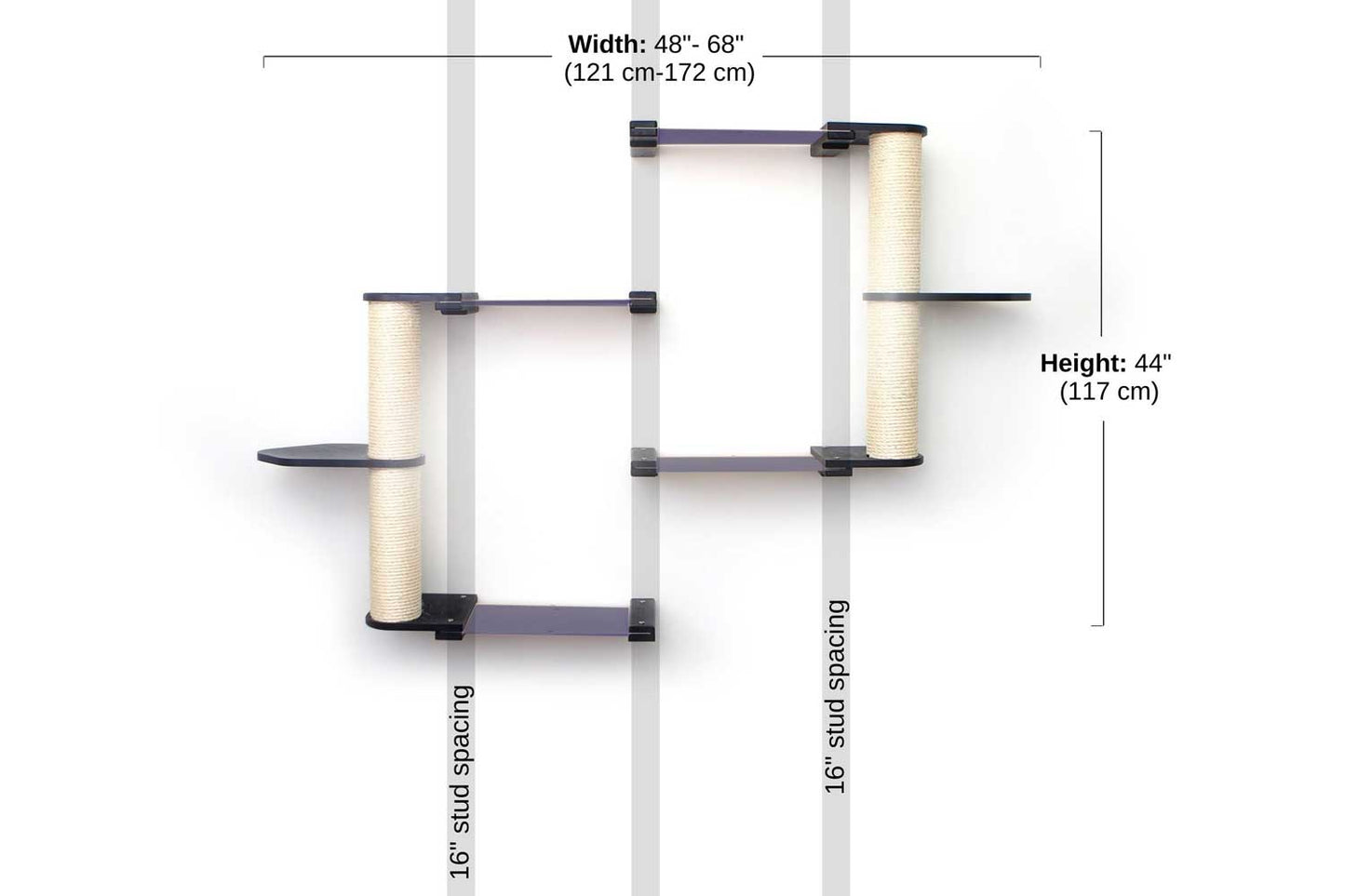 The Catacombs - Cat Tree Scratching Post System Cat Condo Catastrophic Creations