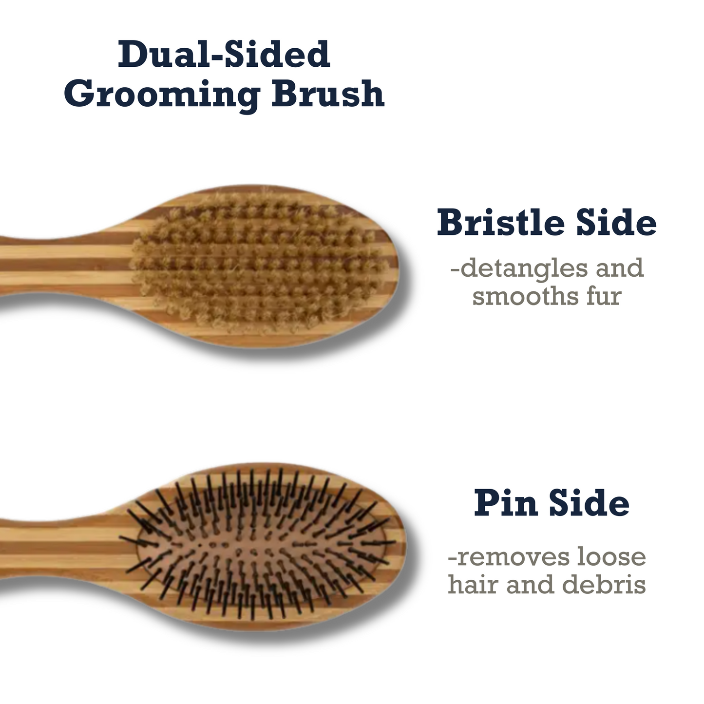 Country Living Dual-Sided Natural Wood Dog Brush - Ergonomic, Durable & Versatile Grooming Kits American Pet Supplies