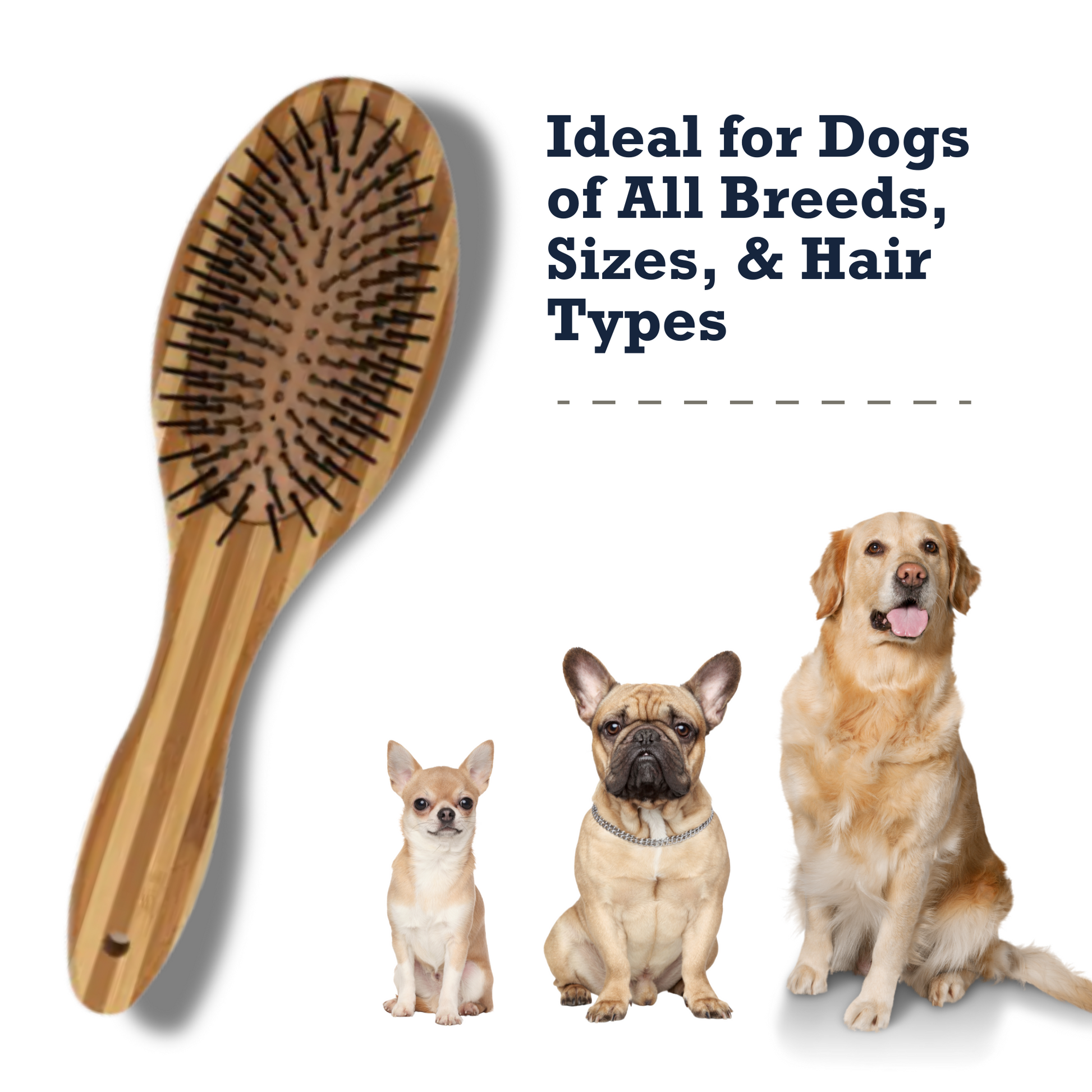 Country Living Dual-Sided Natural Wood Dog Brush - Ergonomic, Durable & Versatile Grooming Kits American Pet Supplies