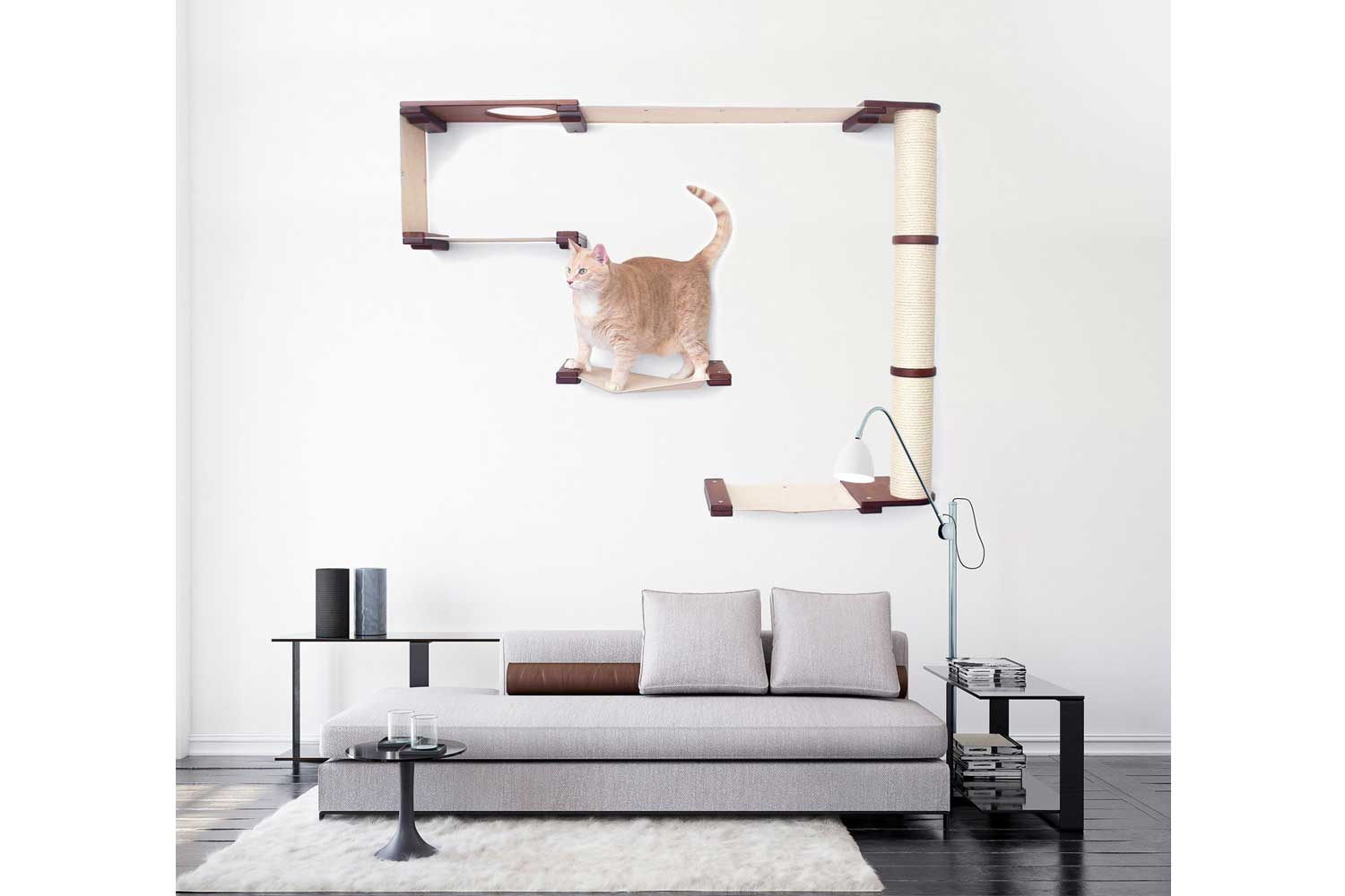 The Climb Condo - Cat Wall Climbing System Cat Condo Catastrophic Creations
