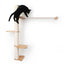 The Crow's Nest - A Wall Cat Scratcher with Hammock Cat Condo Catastrophic Creations