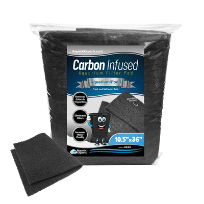 Aquatic Experts Aquarium Carbon Filter Pad - Premium Activated Carbon Filter Pads for Crystal Clear Aquariums Filter Pad Aquatic Experts