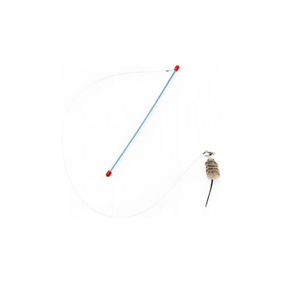 Cat Catcher Teaser Wand with Mouse Cat Toy - by Go Cat Cat Toys Elite Pet Distributors