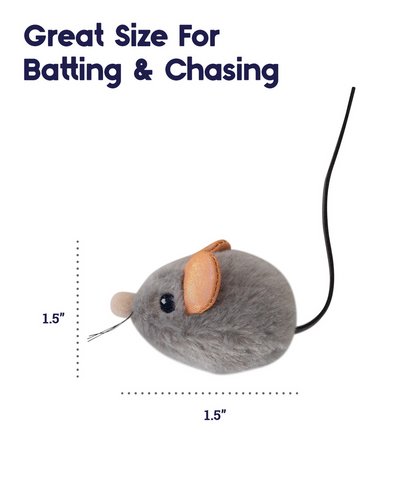 Catstages Squeak Squeak Mouse Grey