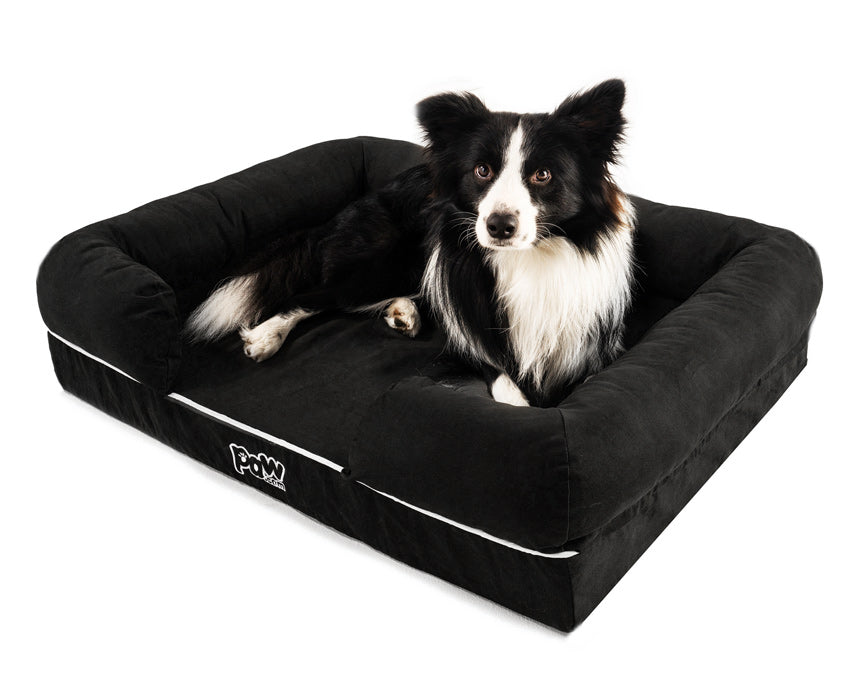 PupLounge™ Memory Foam Dog Bed Cover - Charcoal Grey (Bed Not Included) - Small Dog Bed Cover Paw.com