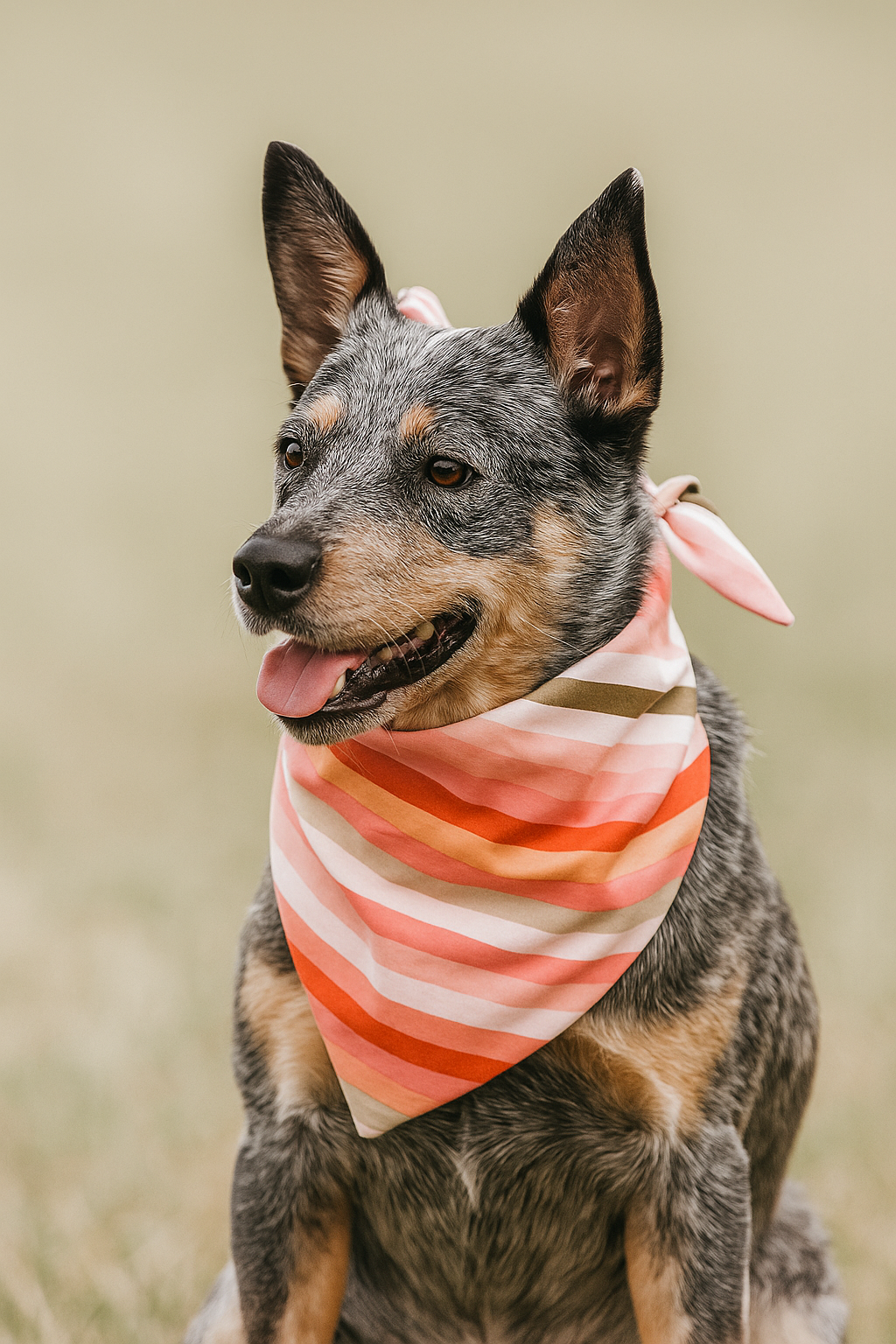Boho Stripes Dog Bandana Dog Bandana Happy Tails Outfitters