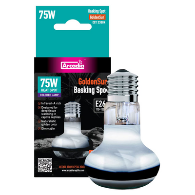 Arcadia GoldenSun Basking Spot Heater 75W Heating ReptiChip LLC