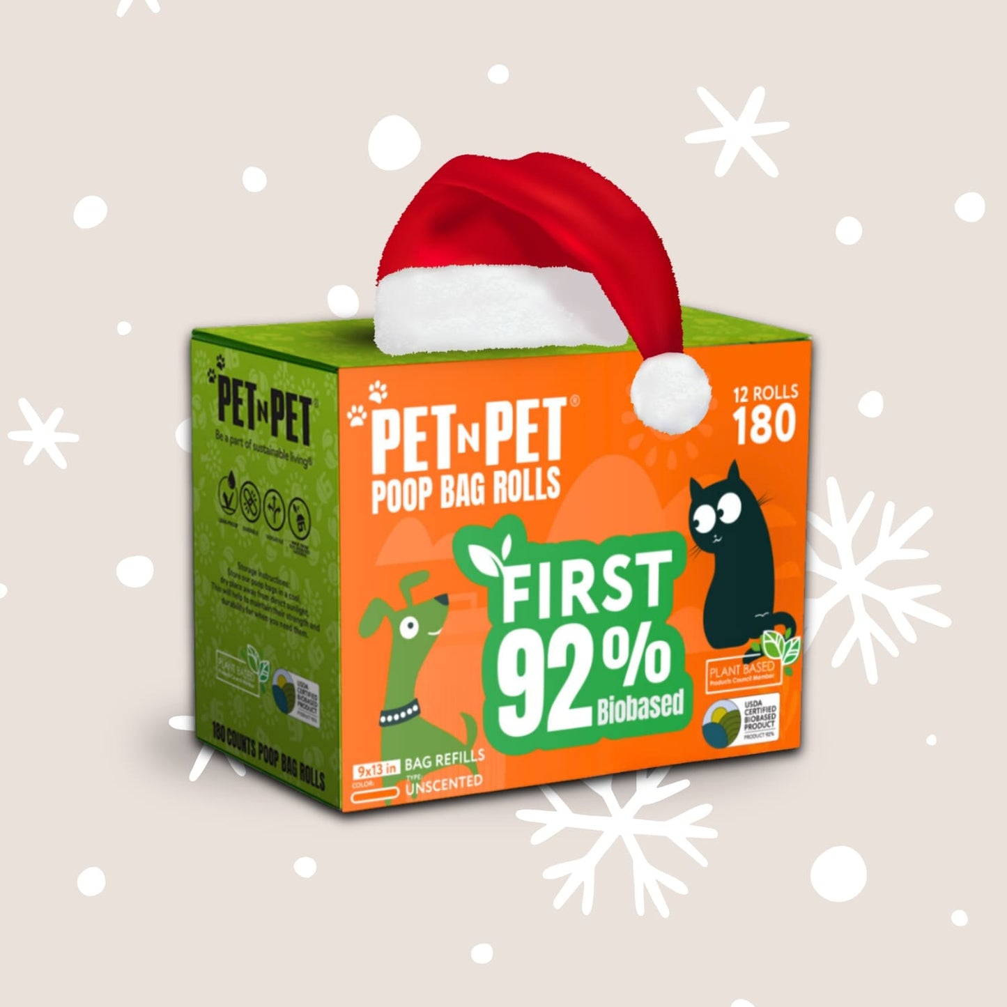 92% Biobased Poop Bags Pet N Pet ®