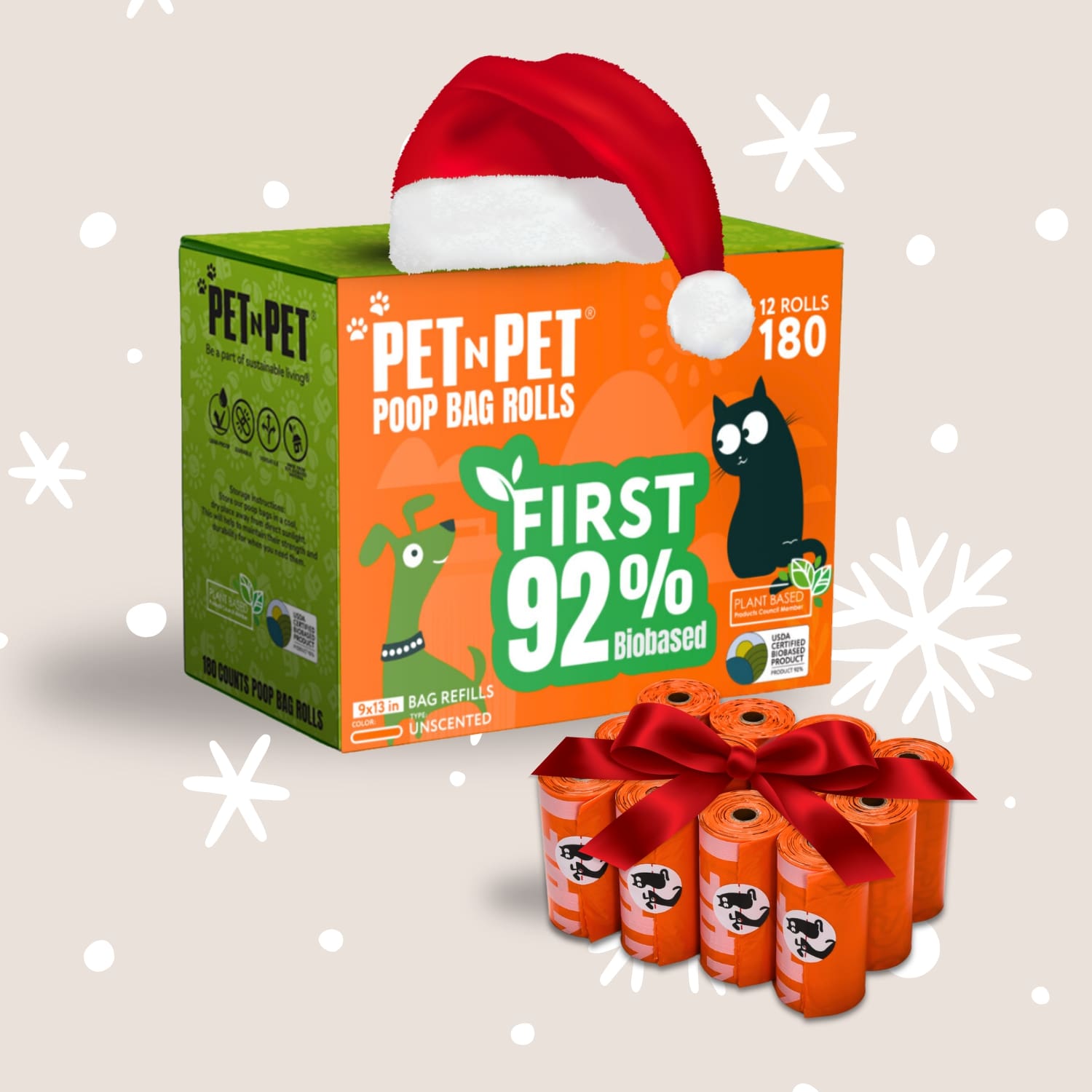 92% Biobased Poop Bags Pet N Pet ®