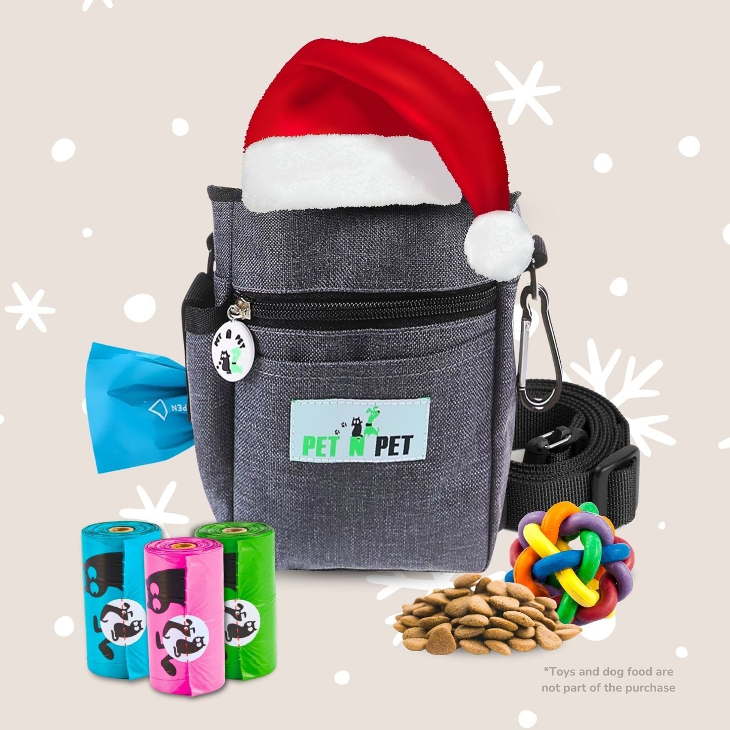 Dog Treat Pouch with 3 Rolls of Poop Bags Dog Training Accessories Pet N Pet ®