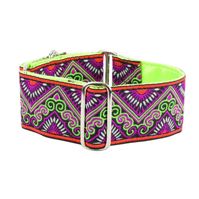 Puesta del Sol 2″ Wide Martingale Dog Collar Martingale Dog Collar 2 Hounds Design
