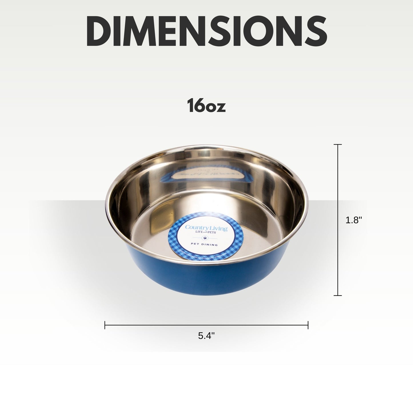Country Living Set of 2 Heavy Gauge Stainless Steel Dog Bowls - Perfect for Food & Water Bowl American Pet Supplies