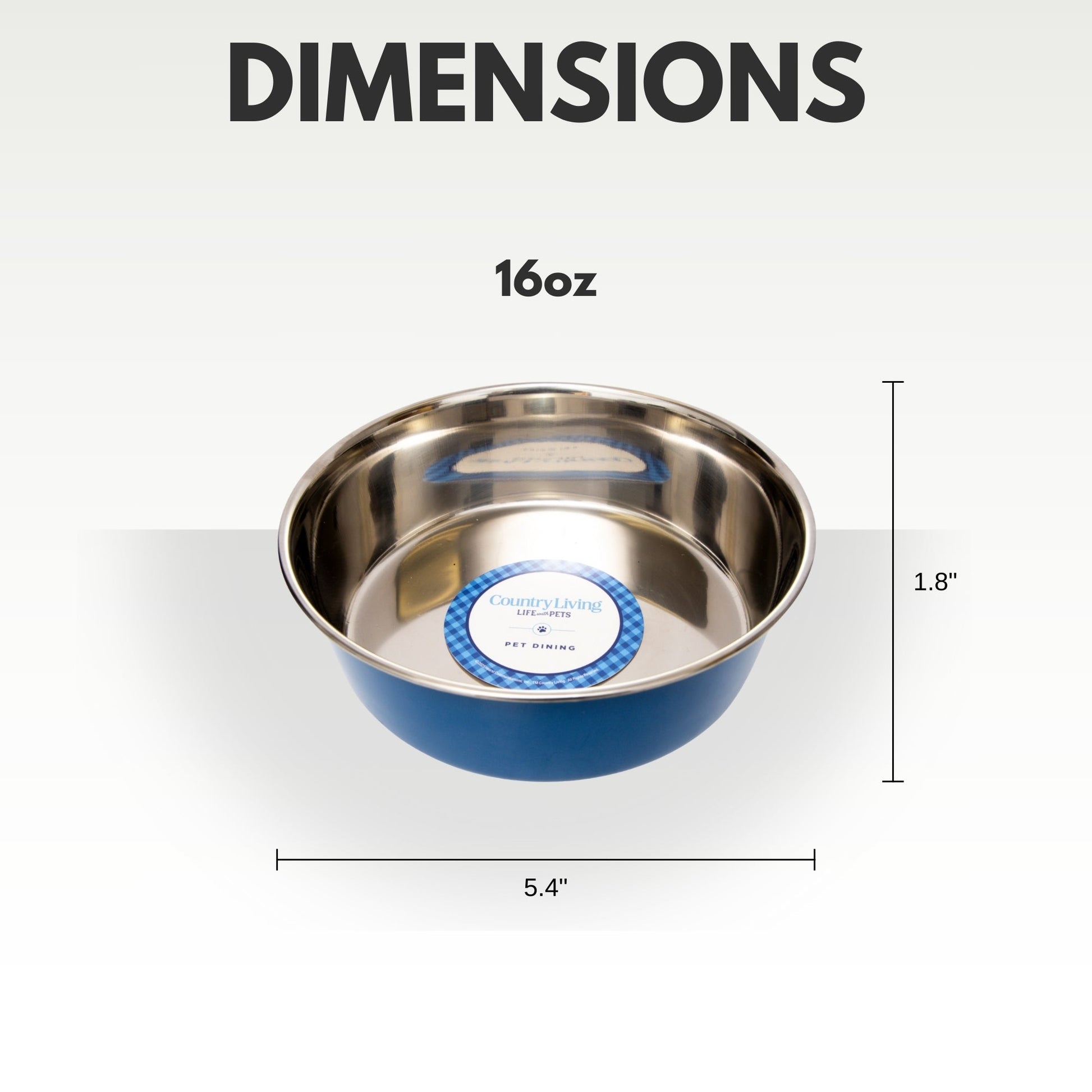 Country Living Set of 2 Heavy Gauge Stainless Steel Dog Bowls - Perfect for Food & Water Bowl American Pet Supplies