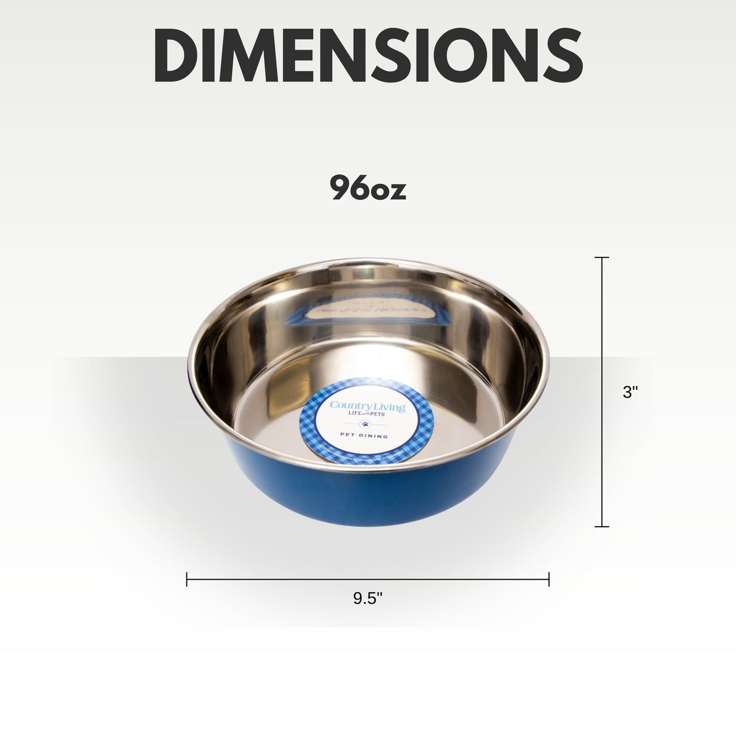 Country Living Set of 2 Heavy Gauge Stainless Steel Dog Bowls - Perfect for Food & Water Bowl American Pet Supplies