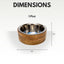 Country Living Stainless Steel Dog Bowl with Cylindrical Mango Wood Holder Mangowood Bowls American Pet Supplies