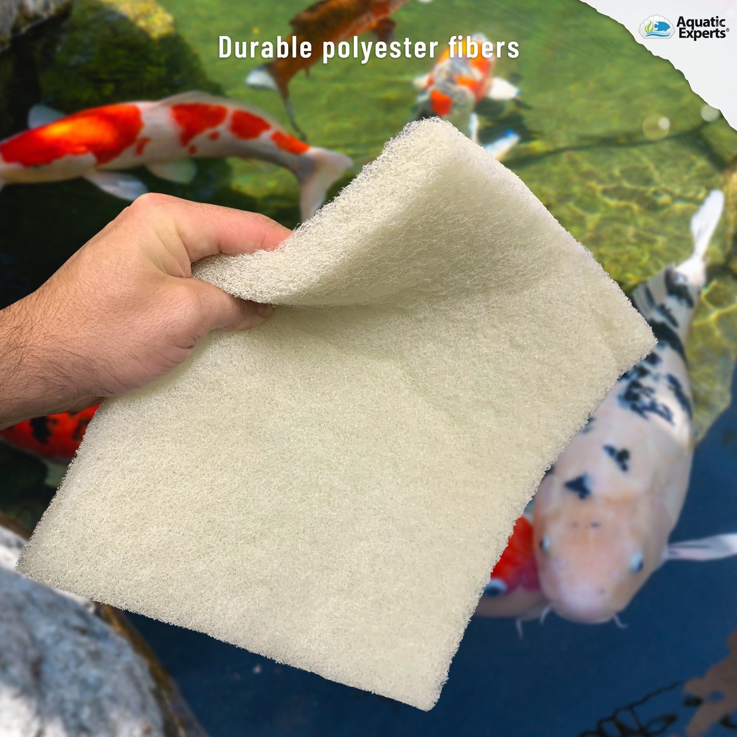 Pond Bundle - Cream Pond Filter Pad 12" x 36" + White Pond Filter Pad 12" x 72" Bundles Aquatic Experts