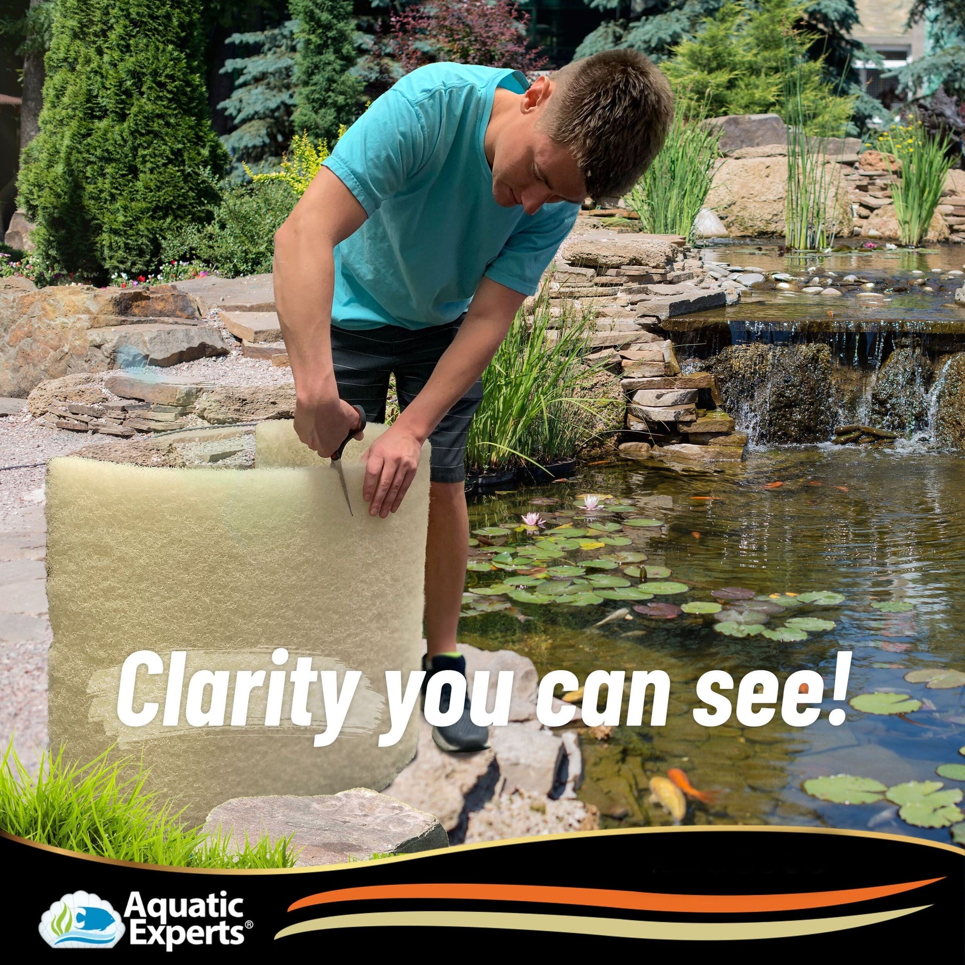 Pond Bundle -Carbon Filter 18"x 36" + BioBall 300 count with Mesh Bag + Cream Pond 18"x36" Bundle Bundles Aquatic Experts