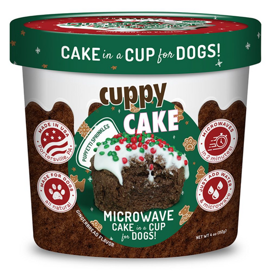 Puppy Cake Cuppy Cake Mix Gingerbread with Pupfetti Sprinkles