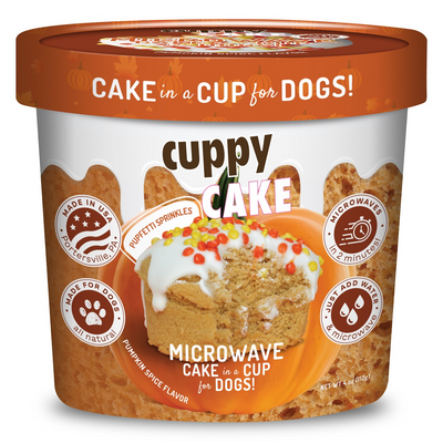 Puppy Cake Cuppy Cake Mix Pumpkin Spice with Pupfetti Sprinkles Puppy Cakes