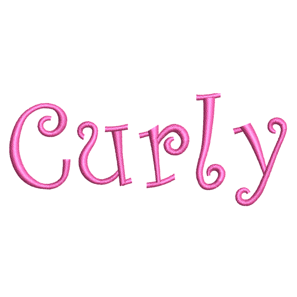 Embroidery Personalization Service Hot Pink Curly Service Dogline